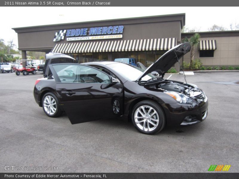 Crimson Black / Charcoal 2011 Nissan Altima 3.5 SR Coupe