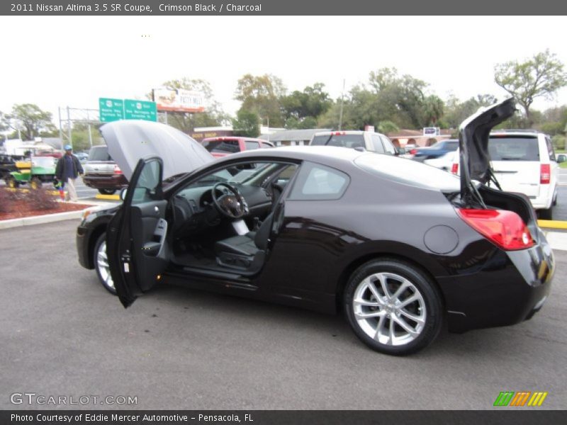 Crimson Black / Charcoal 2011 Nissan Altima 3.5 SR Coupe