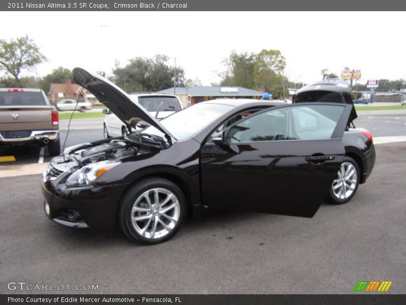 Crimson Black / Charcoal 2011 Nissan Altima 3.5 SR Coupe