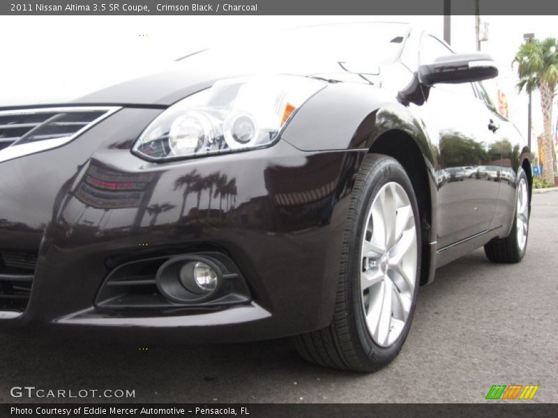 Crimson Black / Charcoal 2011 Nissan Altima 3.5 SR Coupe