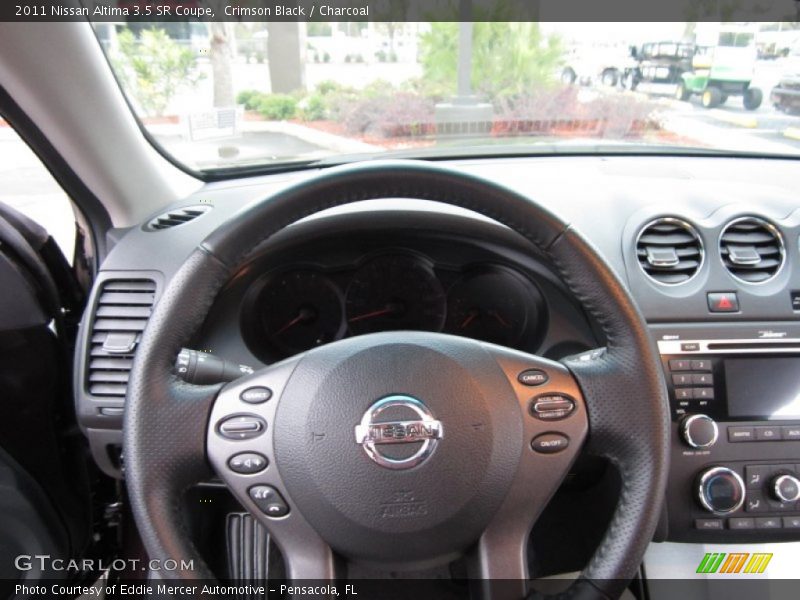 Crimson Black / Charcoal 2011 Nissan Altima 3.5 SR Coupe