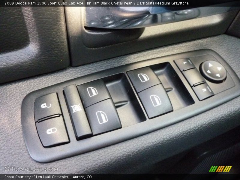 Brilliant Black Crystal Pearl / Dark Slate/Medium Graystone 2009 Dodge Ram 1500 Sport Quad Cab 4x4