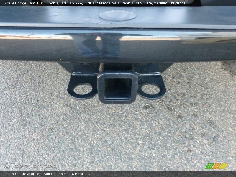 Brilliant Black Crystal Pearl / Dark Slate/Medium Graystone 2009 Dodge Ram 1500 Sport Quad Cab 4x4