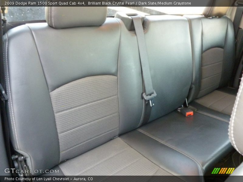 Brilliant Black Crystal Pearl / Dark Slate/Medium Graystone 2009 Dodge Ram 1500 Sport Quad Cab 4x4