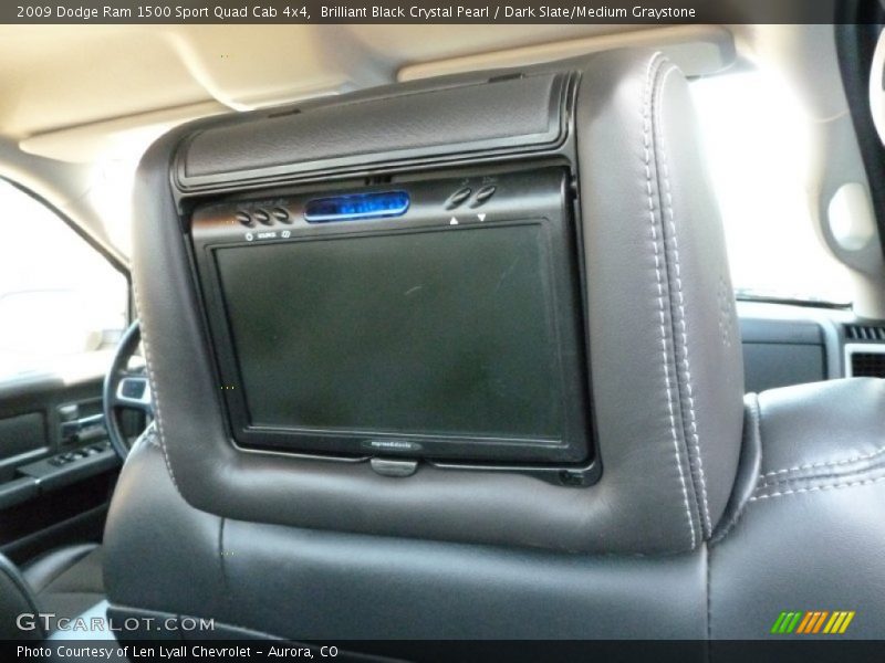 Brilliant Black Crystal Pearl / Dark Slate/Medium Graystone 2009 Dodge Ram 1500 Sport Quad Cab 4x4