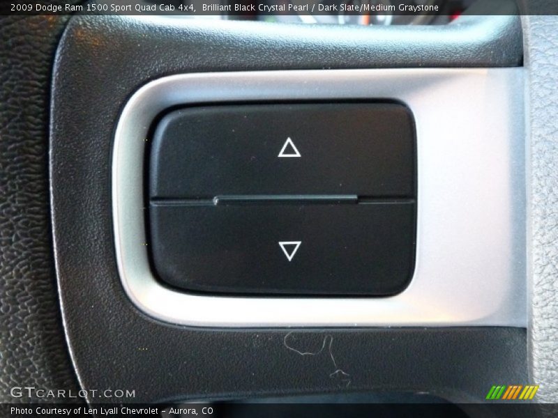 Brilliant Black Crystal Pearl / Dark Slate/Medium Graystone 2009 Dodge Ram 1500 Sport Quad Cab 4x4