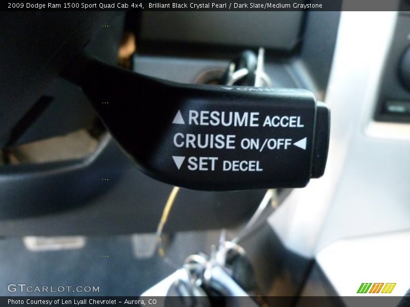 Brilliant Black Crystal Pearl / Dark Slate/Medium Graystone 2009 Dodge Ram 1500 Sport Quad Cab 4x4