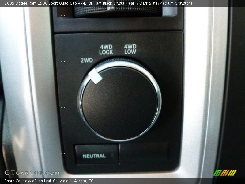 Brilliant Black Crystal Pearl / Dark Slate/Medium Graystone 2009 Dodge Ram 1500 Sport Quad Cab 4x4