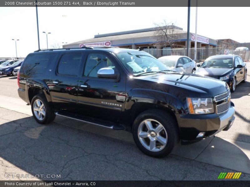 Black / Ebony/Light Titanium 2008 Chevrolet Suburban 1500 Z71 4x4