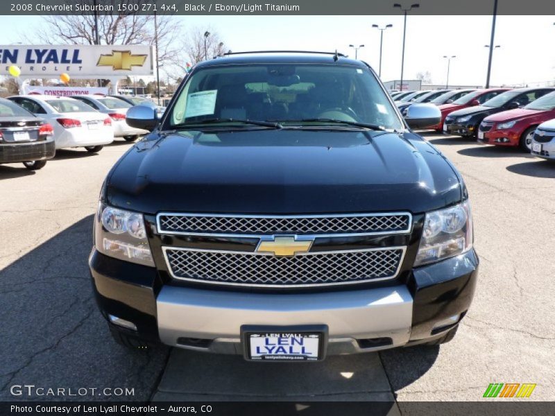 Black / Ebony/Light Titanium 2008 Chevrolet Suburban 1500 Z71 4x4