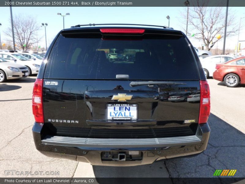 Black / Ebony/Light Titanium 2008 Chevrolet Suburban 1500 Z71 4x4