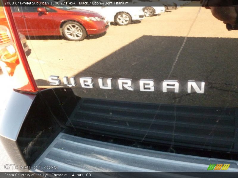 Black / Ebony/Light Titanium 2008 Chevrolet Suburban 1500 Z71 4x4