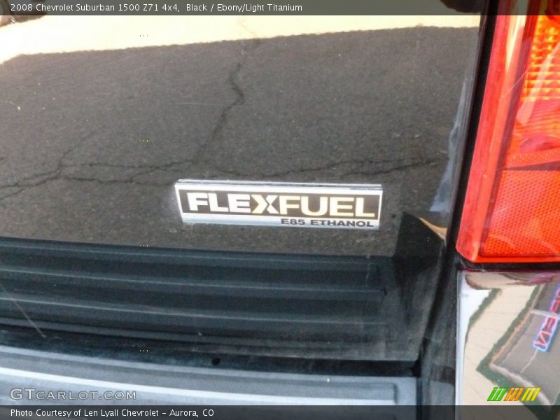 Black / Ebony/Light Titanium 2008 Chevrolet Suburban 1500 Z71 4x4