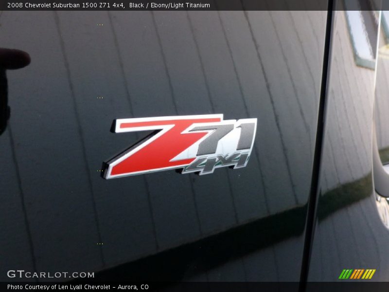 Black / Ebony/Light Titanium 2008 Chevrolet Suburban 1500 Z71 4x4