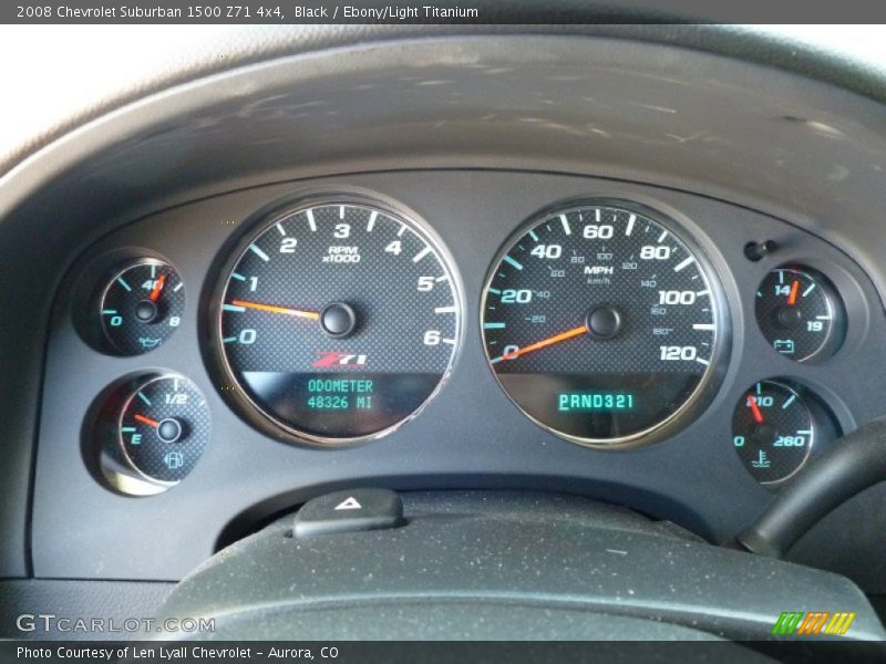 Black / Ebony/Light Titanium 2008 Chevrolet Suburban 1500 Z71 4x4