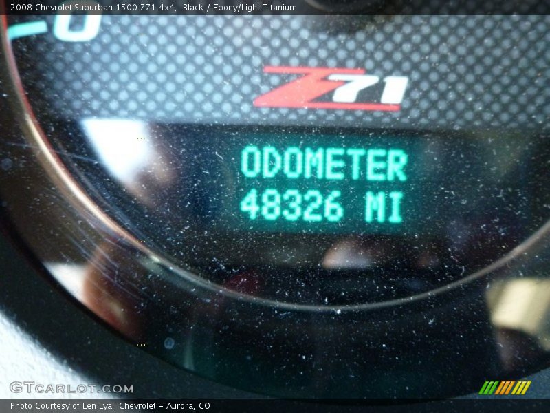 Black / Ebony/Light Titanium 2008 Chevrolet Suburban 1500 Z71 4x4