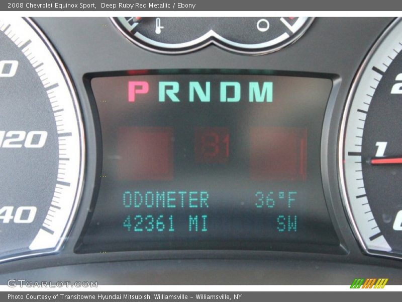 Deep Ruby Red Metallic / Ebony 2008 Chevrolet Equinox Sport