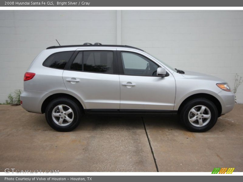 Bright Silver / Gray 2008 Hyundai Santa Fe GLS