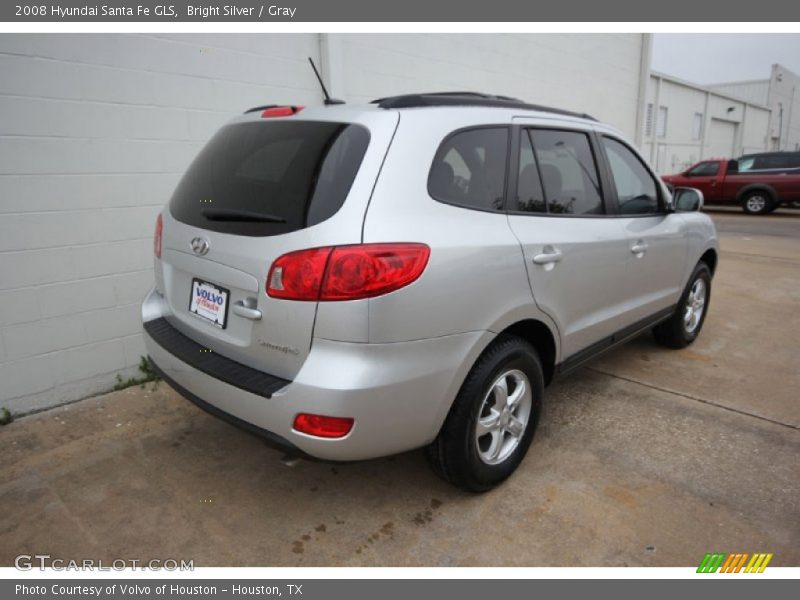 Bright Silver / Gray 2008 Hyundai Santa Fe GLS