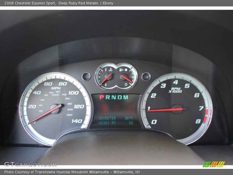 Deep Ruby Red Metallic / Ebony 2008 Chevrolet Equinox Sport