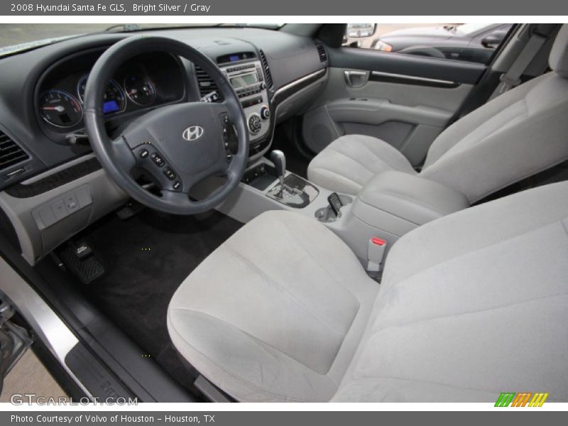 Bright Silver / Gray 2008 Hyundai Santa Fe GLS