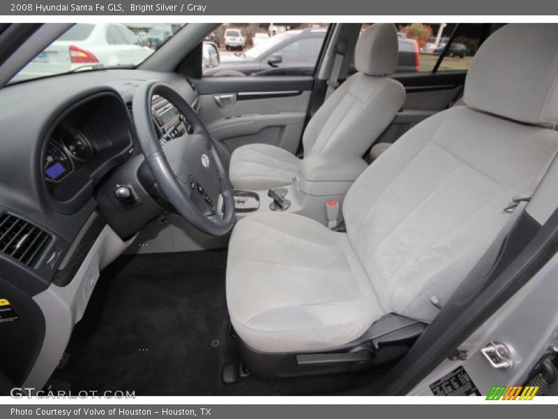 Bright Silver / Gray 2008 Hyundai Santa Fe GLS