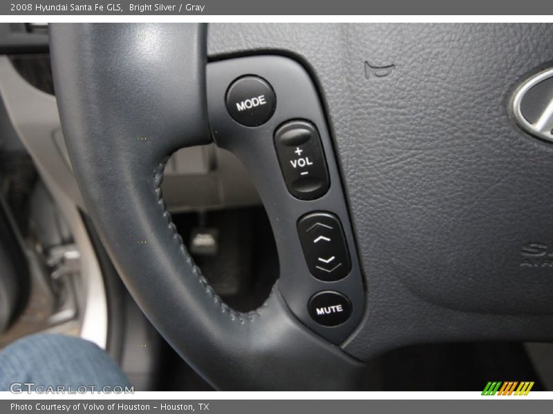 Bright Silver / Gray 2008 Hyundai Santa Fe GLS