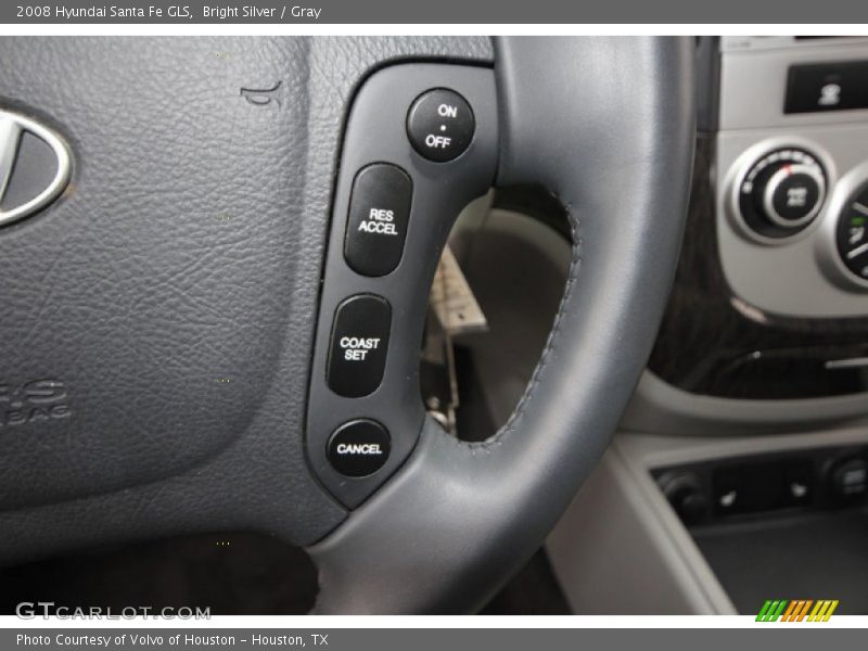 Bright Silver / Gray 2008 Hyundai Santa Fe GLS
