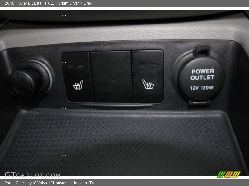 Bright Silver / Gray 2008 Hyundai Santa Fe GLS