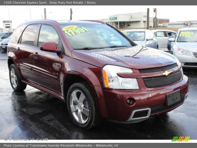 Deep Ruby Red Metallic / Ebony 2008 Chevrolet Equinox Sport