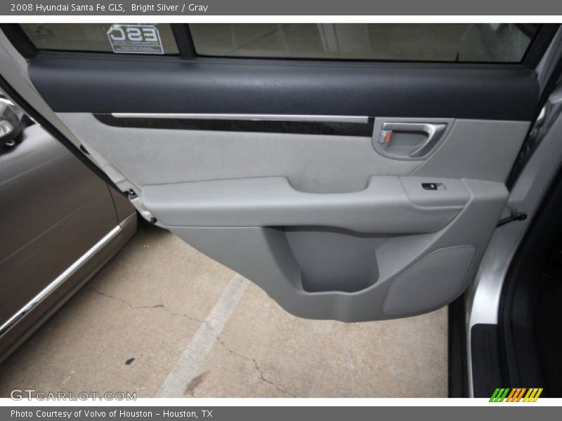 Bright Silver / Gray 2008 Hyundai Santa Fe GLS