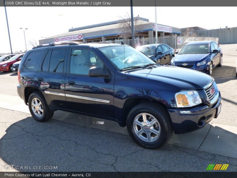 Midnight Blue Metallic / Light Gray 2008 GMC Envoy SLE 4x4