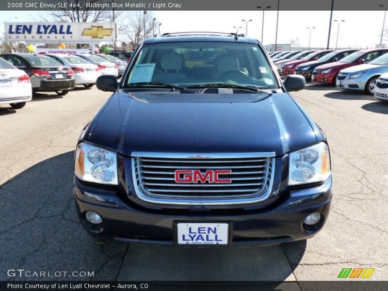 Midnight Blue Metallic / Light Gray 2008 GMC Envoy SLE 4x4