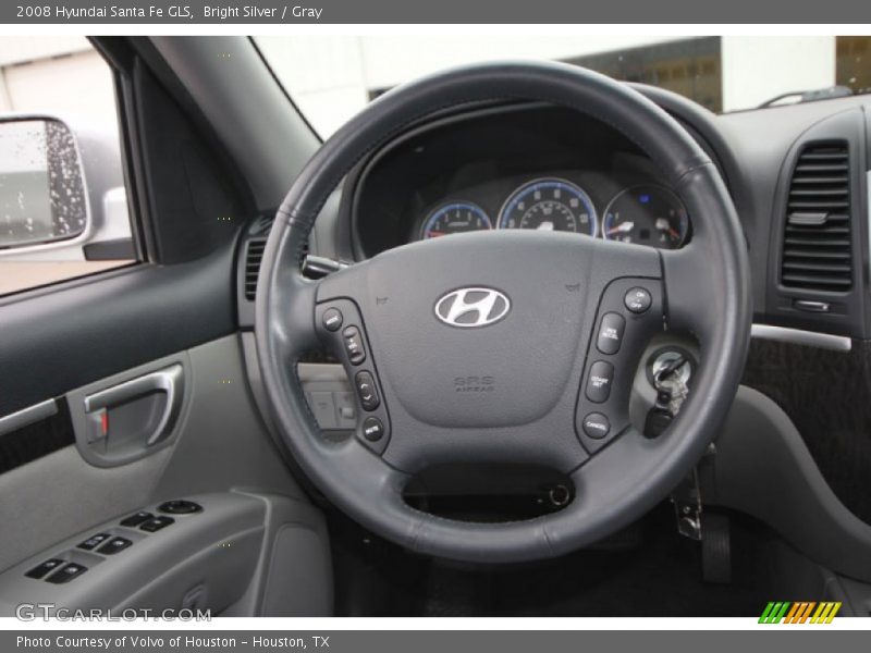Bright Silver / Gray 2008 Hyundai Santa Fe GLS
