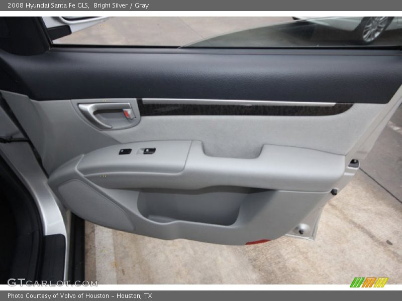 Bright Silver / Gray 2008 Hyundai Santa Fe GLS