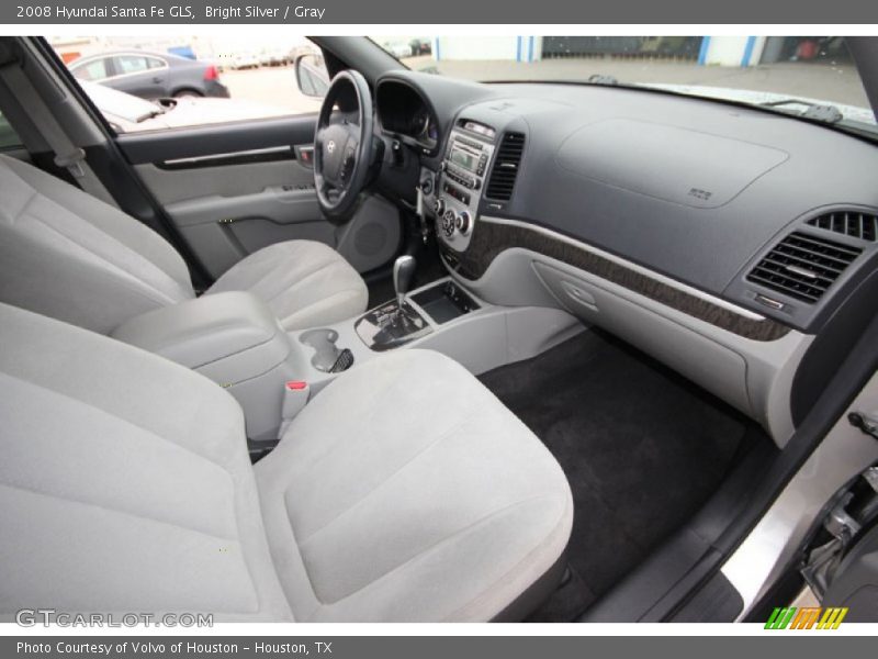 Bright Silver / Gray 2008 Hyundai Santa Fe GLS