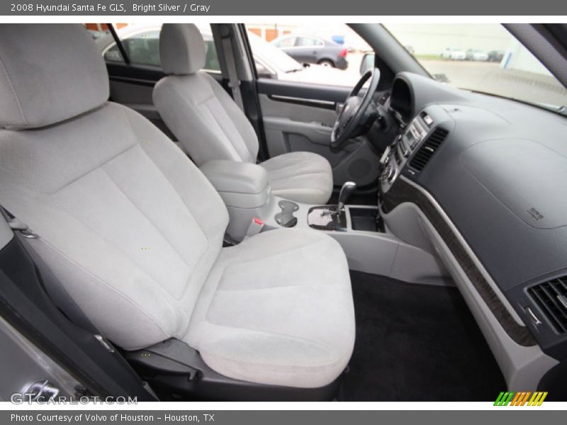 Bright Silver / Gray 2008 Hyundai Santa Fe GLS