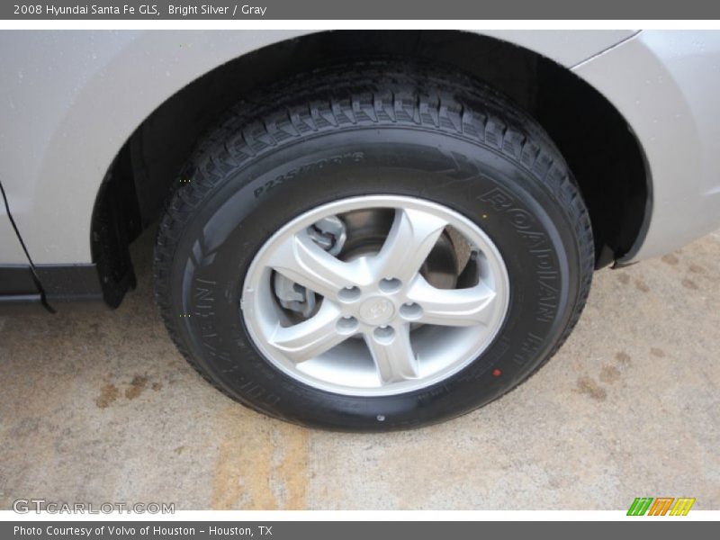 Bright Silver / Gray 2008 Hyundai Santa Fe GLS