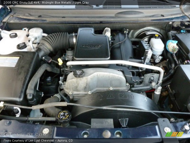 Midnight Blue Metallic / Light Gray 2008 GMC Envoy SLE 4x4