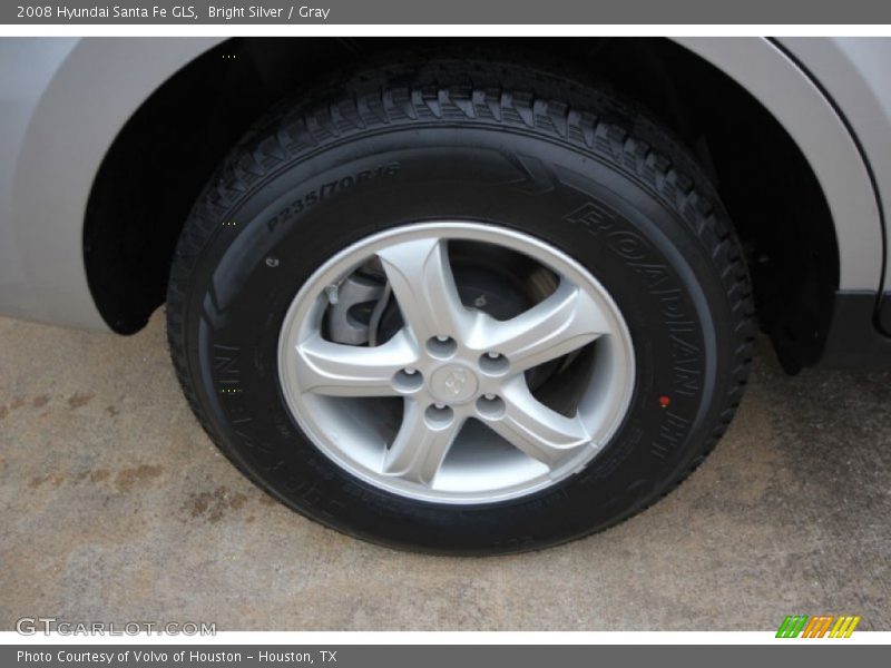 Bright Silver / Gray 2008 Hyundai Santa Fe GLS