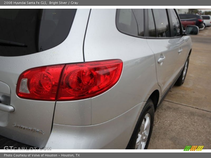 Bright Silver / Gray 2008 Hyundai Santa Fe GLS