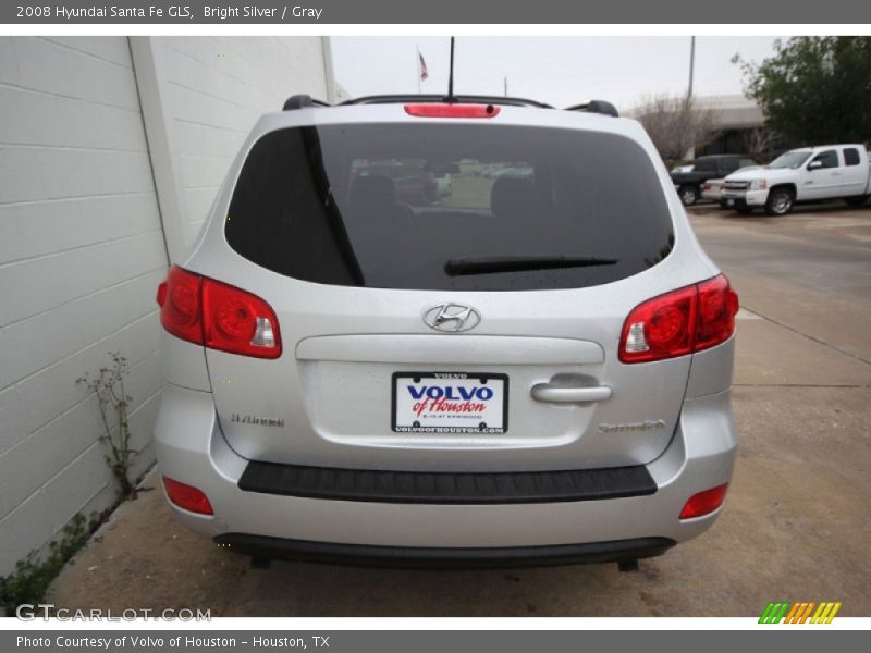 Bright Silver / Gray 2008 Hyundai Santa Fe GLS