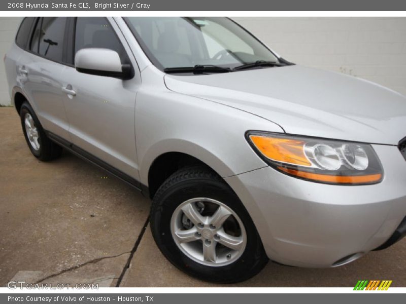 Bright Silver / Gray 2008 Hyundai Santa Fe GLS