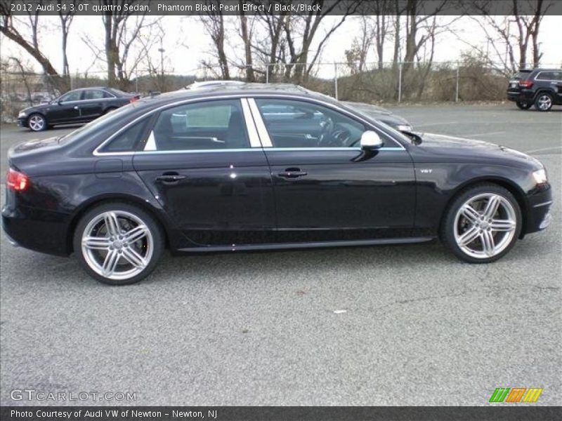 Phantom Black Pearl Effect / Black/Black 2012 Audi S4 3.0T quattro Sedan