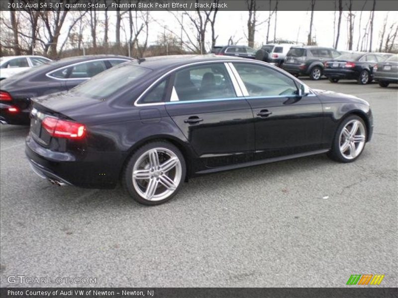 Phantom Black Pearl Effect / Black/Black 2012 Audi S4 3.0T quattro Sedan