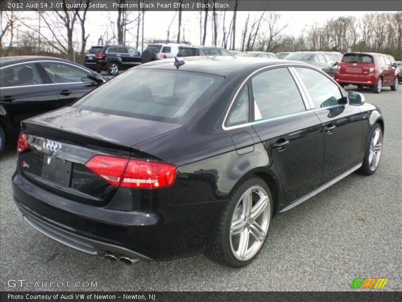 Phantom Black Pearl Effect / Black/Black 2012 Audi S4 3.0T quattro Sedan