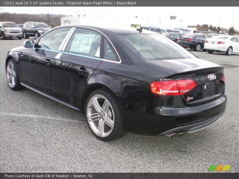Phantom Black Pearl Effect / Black/Black 2012 Audi S4 3.0T quattro Sedan