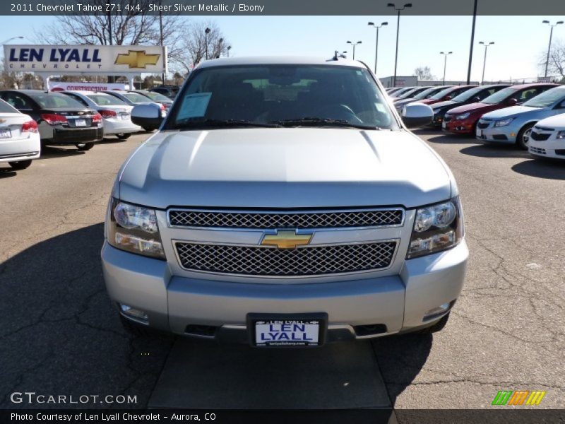 Sheer Silver Metallic / Ebony 2011 Chevrolet Tahoe Z71 4x4