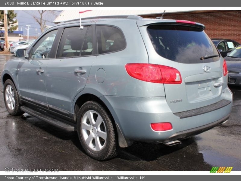 Silver Blue / Beige 2008 Hyundai Santa Fe Limited 4WD