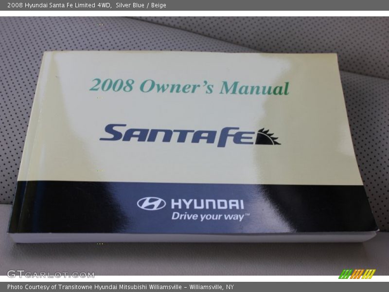 Silver Blue / Beige 2008 Hyundai Santa Fe Limited 4WD